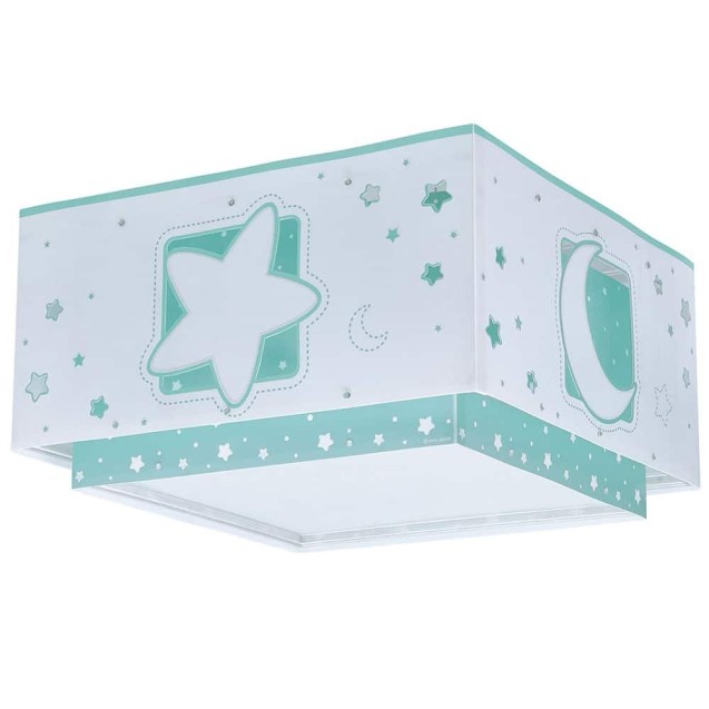 Παιδικό Φωτιστικό Οροφής Πλαφονιέρα Ango Moonlight Green 63236H Παιδικό Φωτιστικό Οροφής Πλαφονιέρα Ango Moonlight Green 63236H