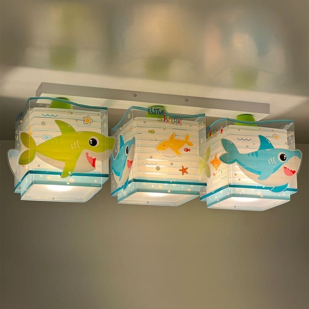Παιδικό Φωτιστικό Οροφής Τρίφωτο Ango Little Shark 63473 Παιδικό Φωτιστικό Οροφής Τρίφωτο Ango Little Shark 63473