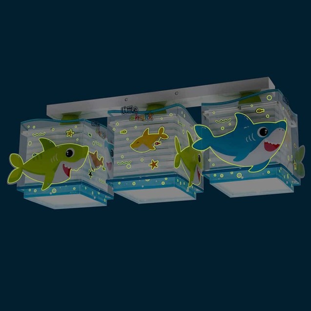 Παιδικό Φωτιστικό Οροφής Τρίφωτο Ango Little Shark 63473 Παιδικό Φωτιστικό Οροφής Τρίφωτο Ango Little Shark 63473