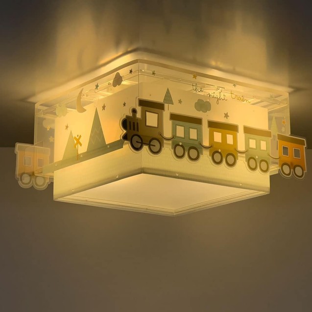 Παιδικό Φωτιστικό Οροφής Πλαφονιέρα Ango The Night Train 63536 Παιδικό Φωτιστικό Οροφής Πλαφονιέρα Ango The Night Train 63536