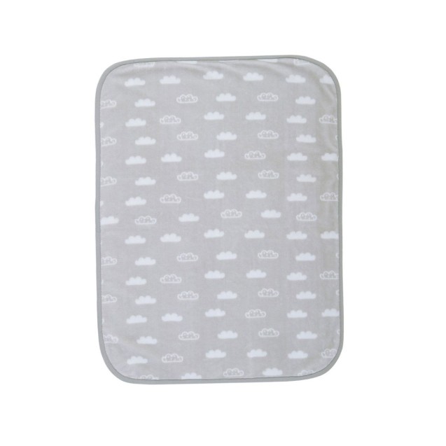 Κουβέρτα Βελουτέ Κούνιας Nef-Nef Clouds Grey 100x140 Κουβέρτα Βελουτέ Κούνιας Nef-Nef Clouds Grey 100x140