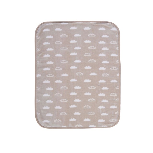 Κουβέρτα Βελουτέ Κούνιας Nef-Nef Clouds Beige 100x140 Κουβέρτα Βελουτέ Κούνιας Nef-Nef Clouds Beige 100x140