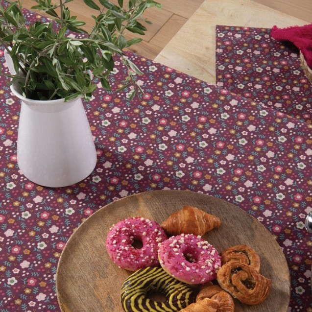 Τραπεζομάντηλο Αλέκιαστο Nef-Nef Livingry Berry 140x140 Τραπεζομάντηλο Αλέκιαστο Nef-Nef Livingry Berry 140x140