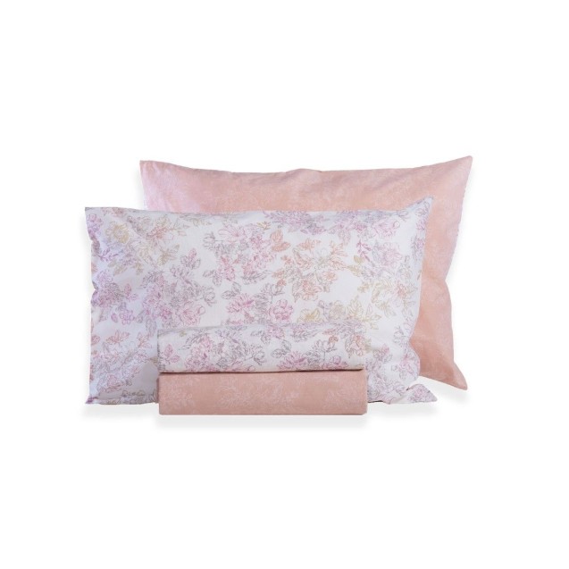 Σετ Σεντόνια Μονά 3 Τεμαχίων Nef-Nef Frezia Salmon 170x270 Σετ Σεντόνια Μονά 3 Τεμαχίων Nef-Nef Frezia Salmon 170x270