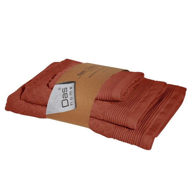 Σετ Πετσέτες 3 Τεμαχίων Das Home Best 0685 Σετ Πετσέτες 3 Τεμαχίων Das Home Best 0685