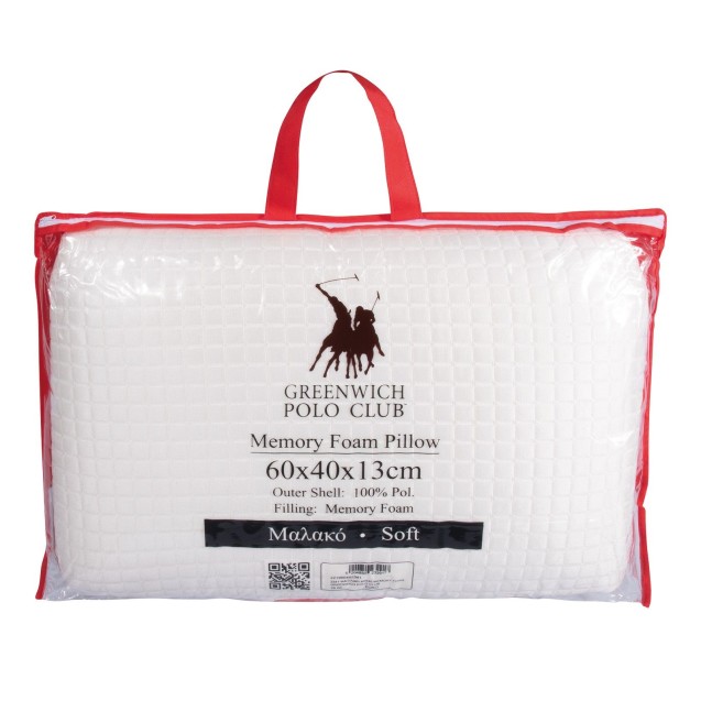 Μαξιλάρι Μαλακό Greenwich Polo Club Memory Foam 2341 40x60x13 Μαξιλάρι Μαλακό Greenwich Polo Club Memory Foam 2341 40x60x13