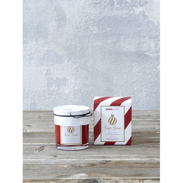 Αρωματικό Κερί Nima Ginger Brown 160gr Αρωματικό Κερί Nima Ginger Brown 160gr