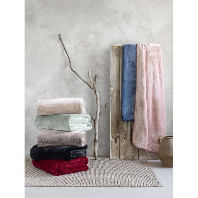 Κουβέρτα Βελουτέ Μονή Nima Coperta Red 160x220 Κουβέρτα Βελουτέ Μονή Nima Coperta Red 160x220