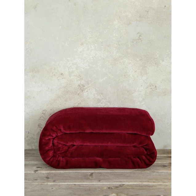 Κουβέρτα Βελουτέ Υπέρδιπλη Nima Coperta Red 220x240 Κουβέρτα Βελουτέ Υπέρδιπλη Nima Coperta Red 220x240