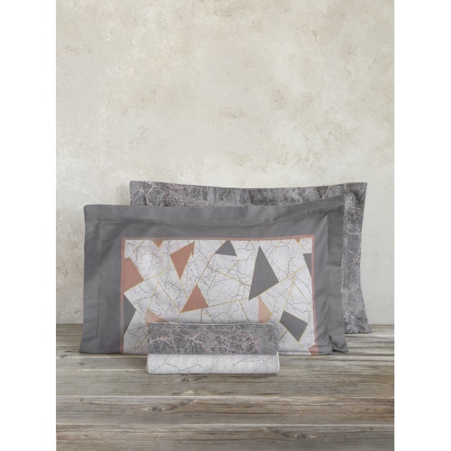 Σετ Σεντόνια Υπέρδιπλα 4 Τεμαχίων Nima Marble 240x270 Σετ Σεντόνια Υπέρδιπλα 4 Τεμαχίων Nima Marble 240x270