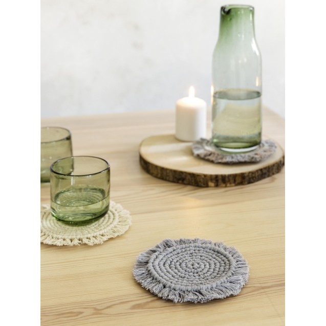 Σετ Σουβέρ 4 Τεμαχίων Nima Florian Natural 10x10 Σετ Σουβέρ 4 Τεμαχίων Nima Florian Natural 10x10