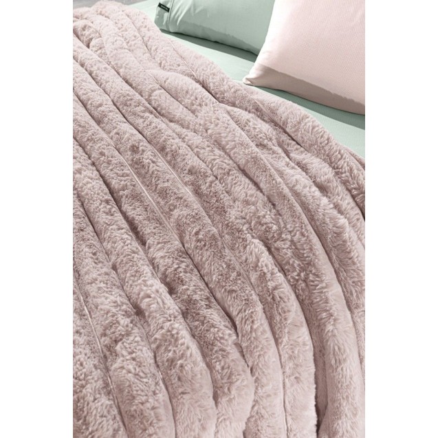 Κουβέρτα Γούνινη King Size Guy Laroche Old Pink 260x240 Κουβέρτα Γούνινη King Size Guy Laroche Old Pink 260x240