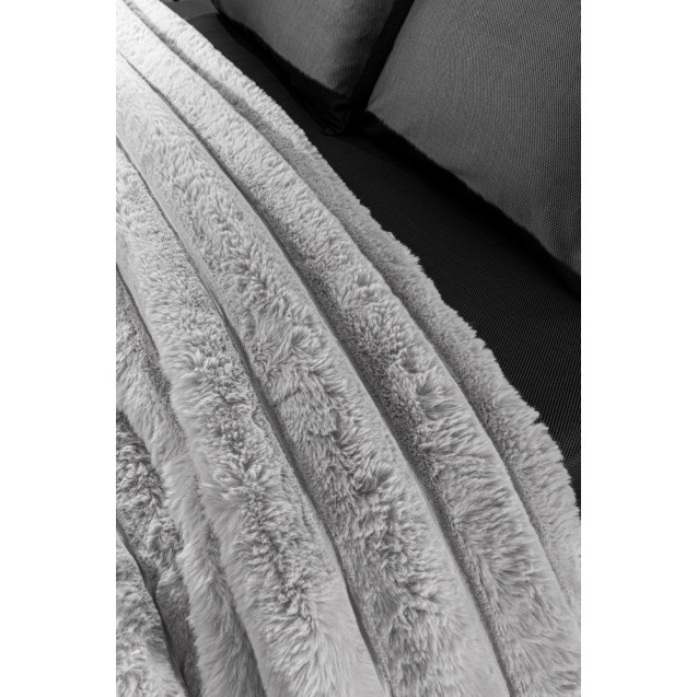 Κουβέρτα Γούνινη King Size Guy Laroche Moritz Silver 260x240 Κουβέρτα Γούνινη King Size Guy Laroche Moritz Silver 260x240