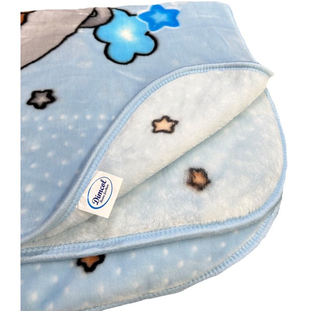 Κουβέρτα Βελουτέ Κούνιας Dimcol Crescent Moon 31 Baby Blue 110x140 Κουβέρτα Βελουτέ Κούνιας Dimcol Crescent Moon 31 Baby Blue 110x140