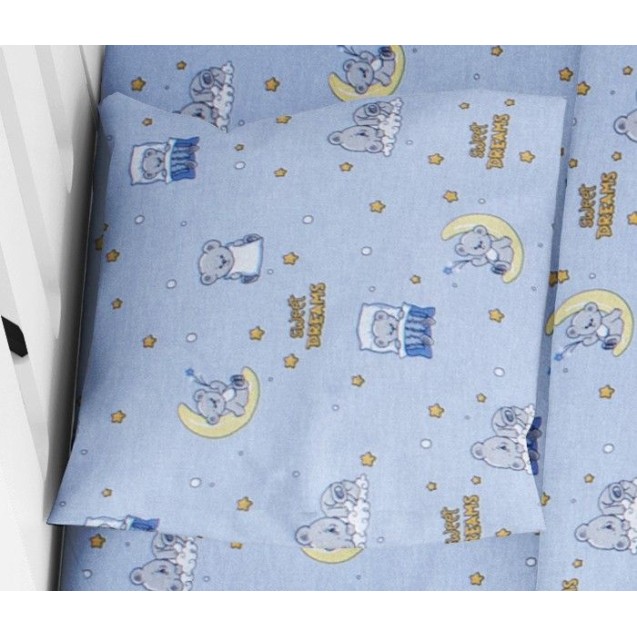 Βρεφική Μαξιλαροθήκη Dimcol Sweet Dreams 551 Sky Blue 35x45 Βρεφική Μαξιλαροθήκη Dimcol Sweet Dreams 551 Sky Blue 35x45