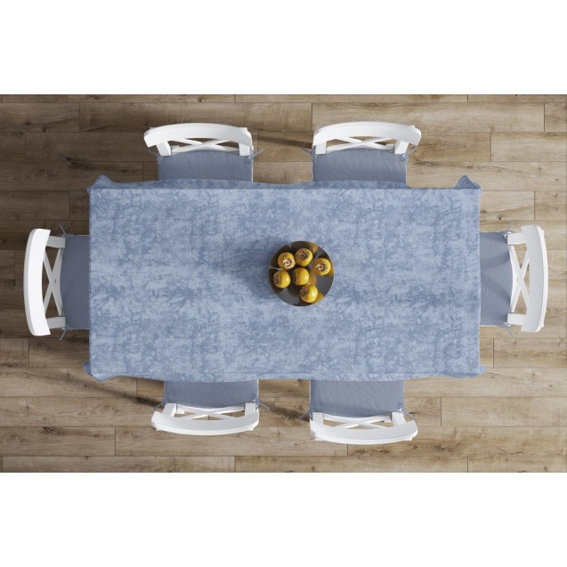Σετ Τραπεζομάντηλο και Runner Dimcol Panama Shadow Sky Blue 140x220 & 40x220 Σετ Τραπεζομάντηλο και Runner Dimcol Panama Shadow Sky Blue 140x220 & 40x220