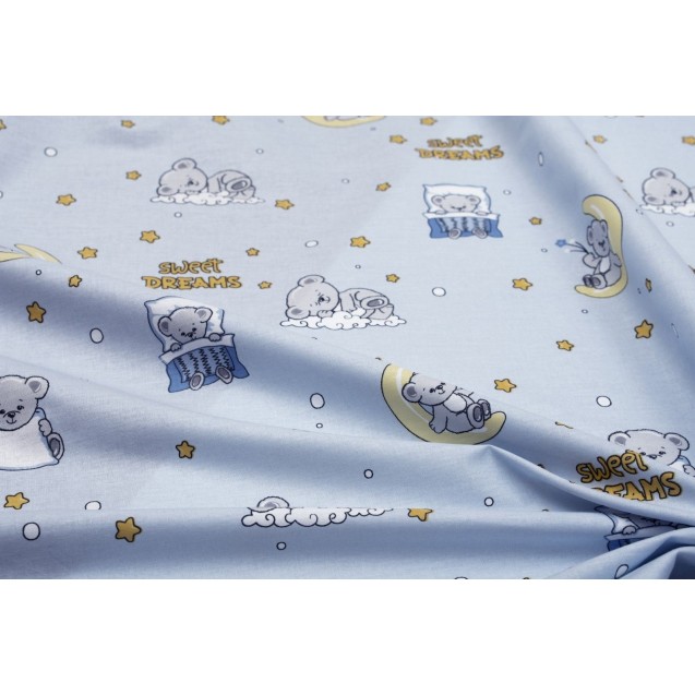Σετ Παιδικά Σεντόνια Μονά 3 Τεμαχίων Dimcol Sweet Dreams 551 Sky Blue 160x240 Σετ Παιδικά Σεντόνια Μονά 3 Τεμαχίων Dimcol Sweet Dreams 551 Sky Blue 160x240