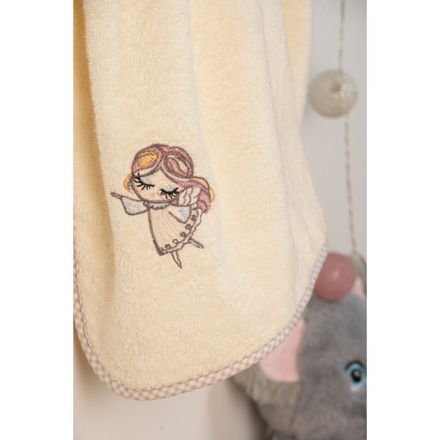 Βρεφική Κάπα Dimcol Little Angel 143 Εκρού 75x85 Βρεφική Κάπα Dimcol Little Angel 143 Εκρού 75x85