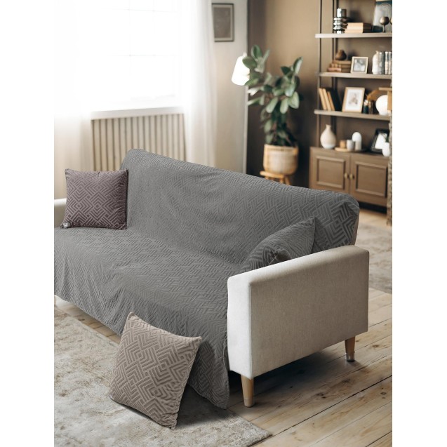 Μαξιλαροθήκη Διακόσμησης Madi Lavir Grey 50x50 Μαξιλαροθήκη Διακόσμησης Madi Lavir Grey 50x50