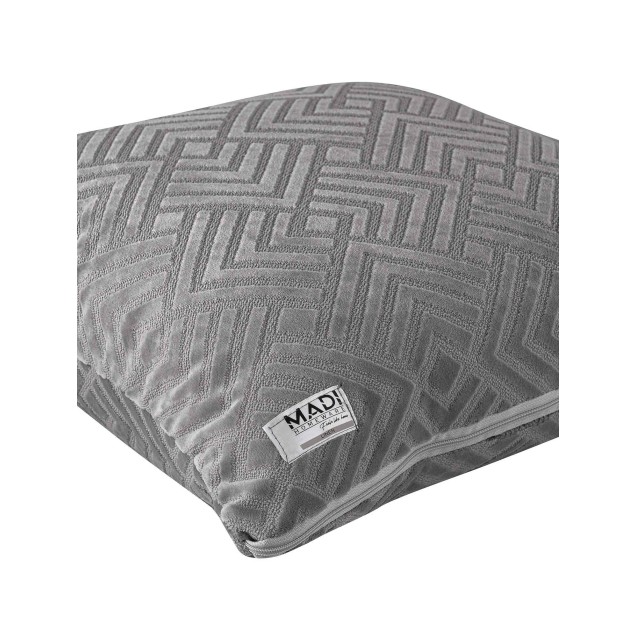 Μαξιλαροθήκη Διακόσμησης Madi Lavir Grey 50x50 Μαξιλαροθήκη Διακόσμησης Madi Lavir Grey 50x50
