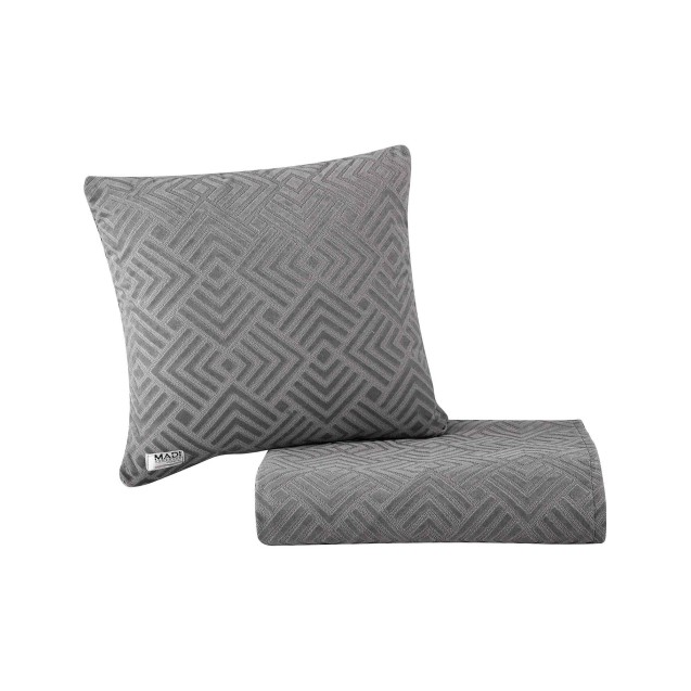 Μαξιλαροθήκη Διακόσμησης Madi Lavir Grey 50x50 Μαξιλαροθήκη Διακόσμησης Madi Lavir Grey 50x50