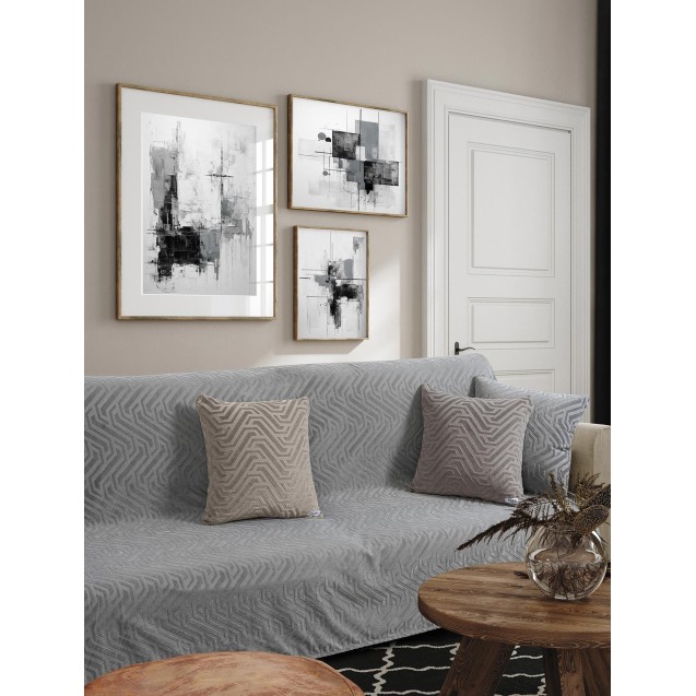 Μαξιλαροθήκη Διακόσμησης Madi Slange Grey 50x50 Μαξιλαροθήκη Διακόσμησης Madi Slange Grey 50x50