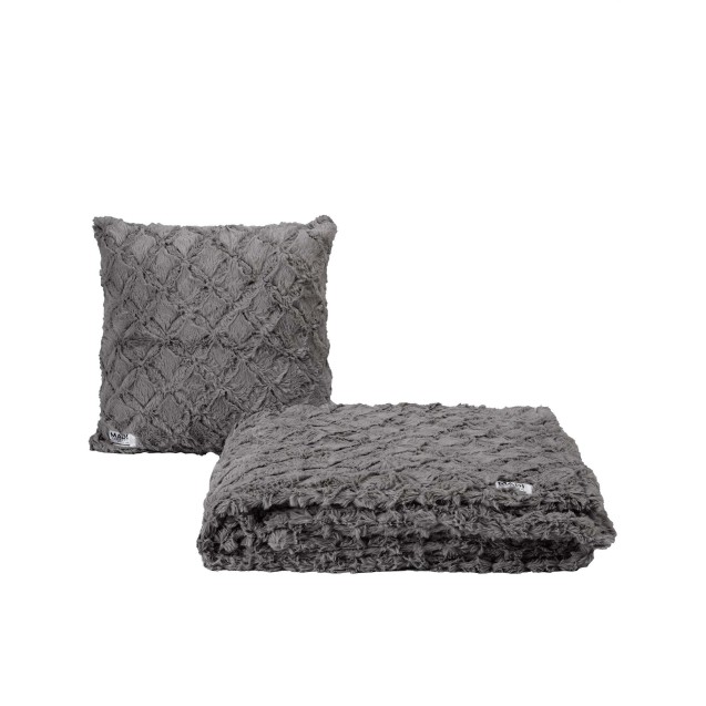 Ριχτάρι Γούνινο Διθέσιου Madi Oblong Grey 180x250 Ριχτάρι Γούνινο Διθέσιου Madi Oblong Grey 180x250