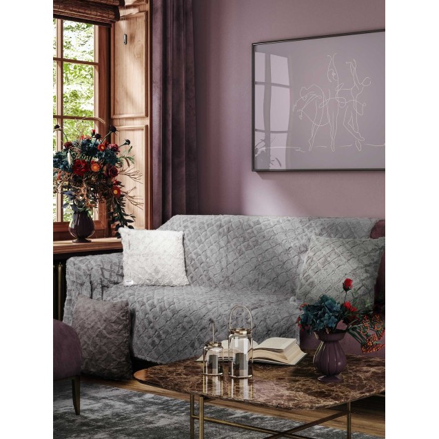 Μαξιλαροθήκη Διακόσμησης Γούνινη Madi Oblong Taupe 50x50 Μαξιλαροθήκη Διακόσμησης Γούνινη Madi Oblong Taupe 50x50