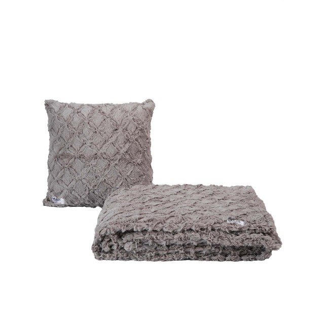 Μαξιλαροθήκη Διακόσμησης Γούνινη Madi Oblong Taupe 50x50 Μαξιλαροθήκη Διακόσμησης Γούνινη Madi Oblong Taupe 50x50