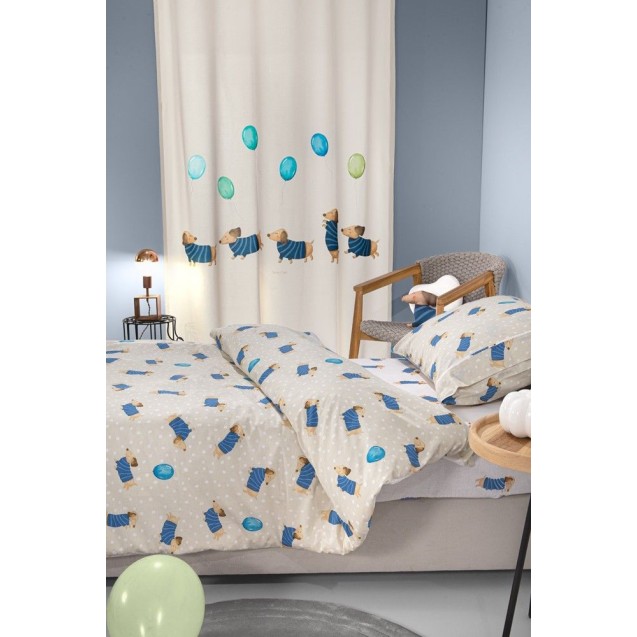 Σετ Παιδική Παπλωματοθήκη Μονή 2 Τεμαχίων Saint Clair Pet Blue 165x225 Σετ Παιδική Παπλωματοθήκη Μονή 2 Τεμαχίων Saint Clair Pet Blue 165x225
