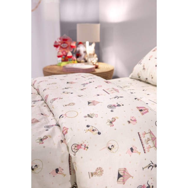 Σετ Παιδικά Σεντόνια Μονά 3 Τεμαχίων Saint Clair Enjoy Pinky 165x250 Σετ Παιδικά Σεντόνια Μονά 3 Τεμαχίων Saint Clair Enjoy Pinky 165x250