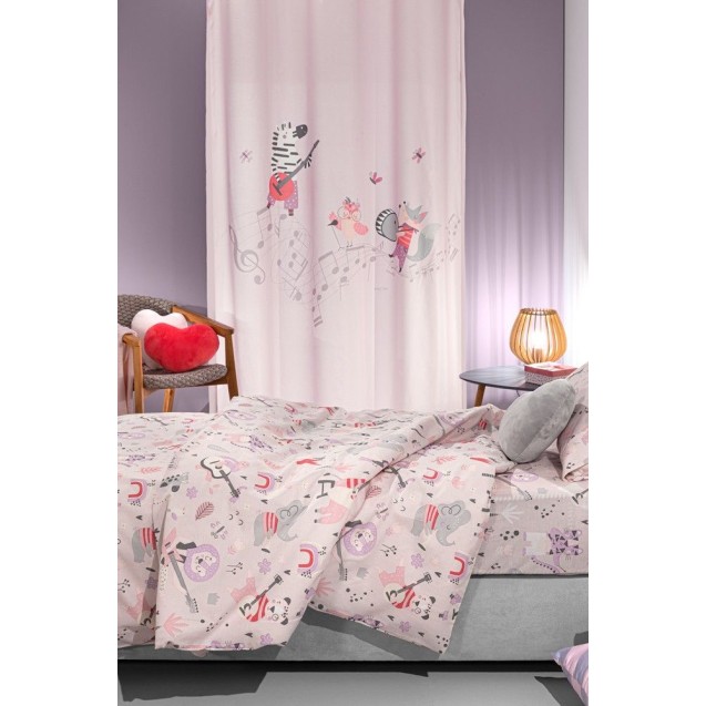 Σετ Παιδικά Σεντόνια Μονά 3 Τεμαχίων Saint Clair Jazz Lilac 165x250 Σετ Παιδικά Σεντόνια Μονά 3 Τεμαχίων Saint Clair Jazz Lilac 165x250