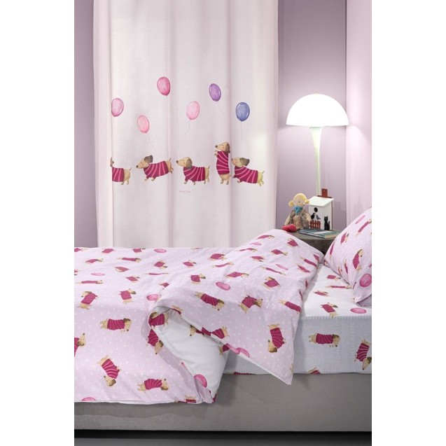 Σετ Παιδικά Σεντόνια Μονά 3 Τεμαχίων Saint Clair Pet Fuchsia 165x250 Σετ Παιδικά Σεντόνια Μονά 3 Τεμαχίων Saint Clair Pet Fuchsia 165x250