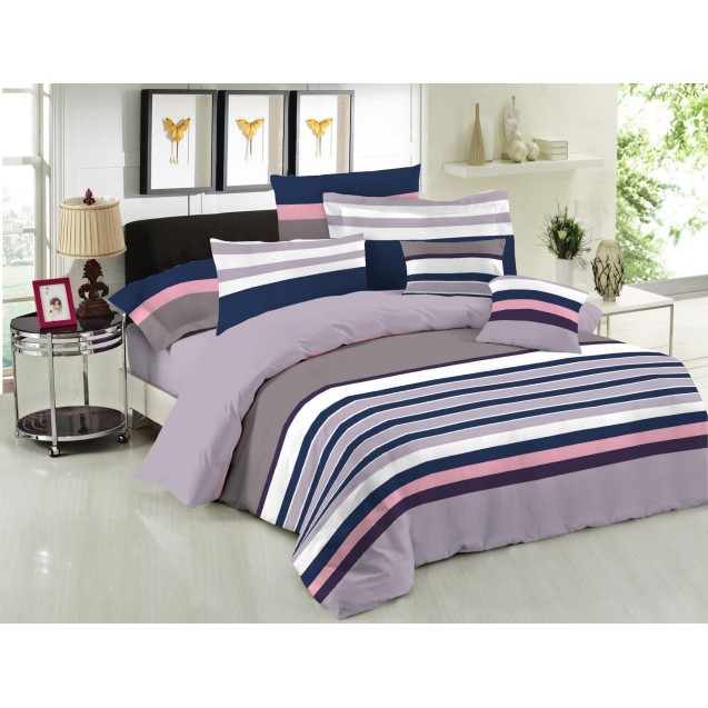 Σετ Σεντόνια Μονά 3 Τεμαχίων Le Blanc Nevada Mauve 170x270 Σετ Σεντόνια Μονά 3 Τεμαχίων Le Blanc Nevada Mauve 170x270