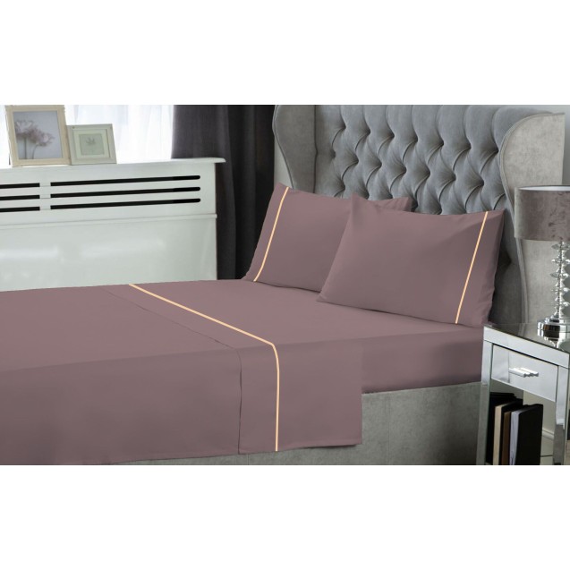 Σετ Σεντόνια King Size 4 Τεμαχίων Le Blanc Φυτίλι Polycotton Wood Rose 270x300 Σετ Σεντόνια King Size 4 Τεμαχίων Le Blanc Φυτίλι Polycotton Wood Rose 270x300