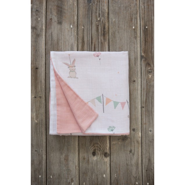 Κουβέρτα Κούνιας Nima 100x140 - Bunny Love Κουβέρτα Κούνιας Nima 100x140 - Bunny Love
