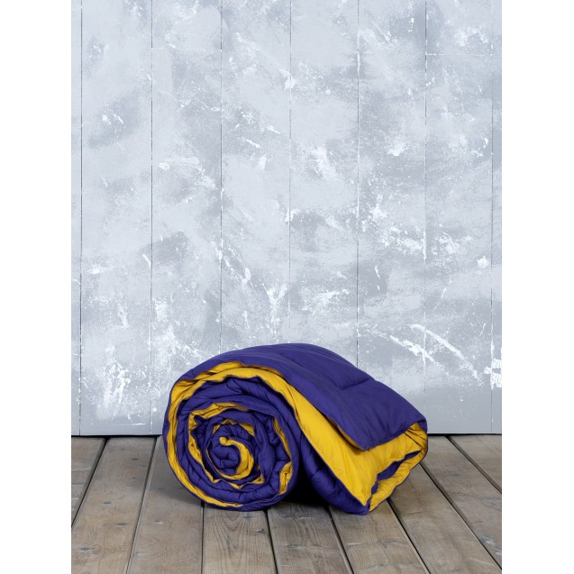 Πάπλωμα Υπέρδιπλο 220x240 Abalone - Blue / Mustard Beige Πάπλωμα Υπέρδιπλο 220x240 Abalone - Blue / Mustard Beige