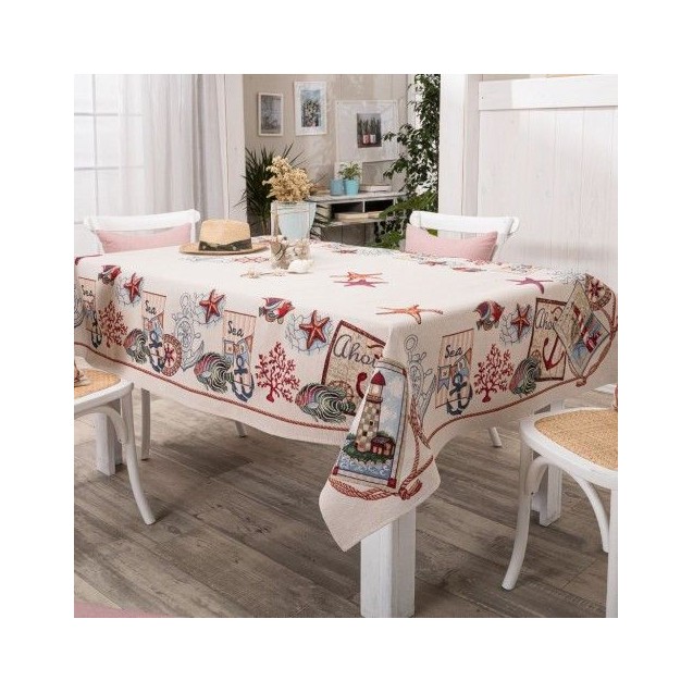 Τραπεζομάντηλο Teoran Cadiz - 140x140cm Τραπεζομάντηλο Teoran Cadiz - 140x140cm
