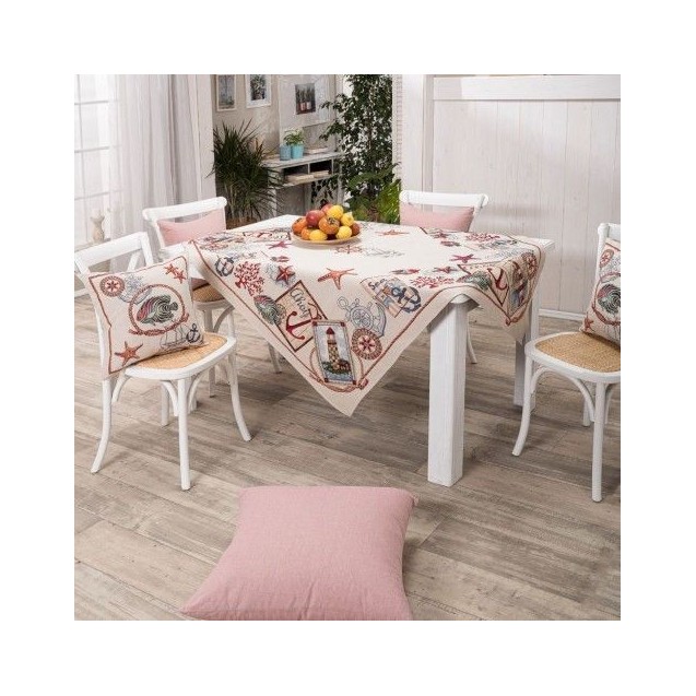 Τραπεζομάντηλο Teoran Cadiz - 140x140cm Τραπεζομάντηλο Teoran Cadiz - 140x140cm