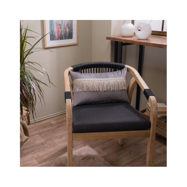 Μαξιλάρι Διακόσμησης Teoran Velvet 11 Με Κρόσι - 45x45cm με γέμιση Μαξιλάρι Διακόσμησης Teoran Velvet 11 Με Κρόσι - 45x45cm με γέμιση