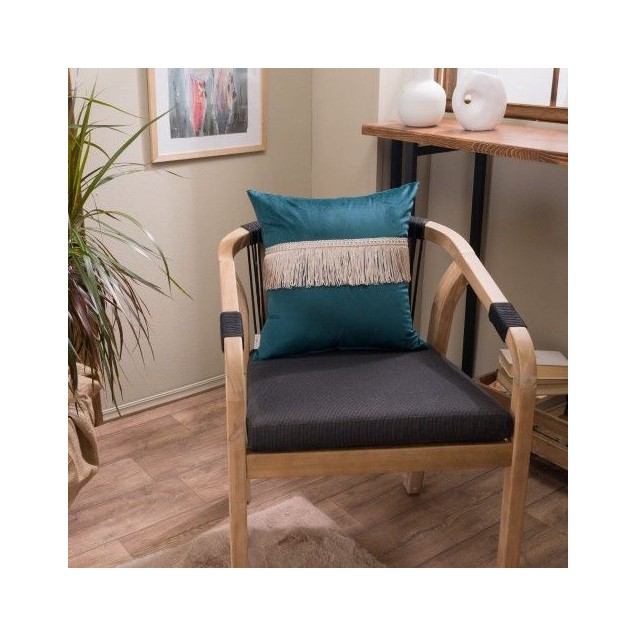 Μαξιλάρι Διακόσμησης Teoran Velvet 13 Με Κρόσι - 45x45cm με γέμιση Μαξιλάρι Διακόσμησης Teoran Velvet 13 Με Κρόσι - 45x45cm με γέμιση