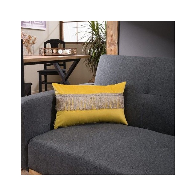 Μαξιλάρι Διακόσμησης Teoran Velvet 14 Με Κρόσι - 30x50cm με γέμιση Μαξιλάρι Διακόσμησης Teoran Velvet 14 Με Κρόσι - 30x50cm με γέμιση