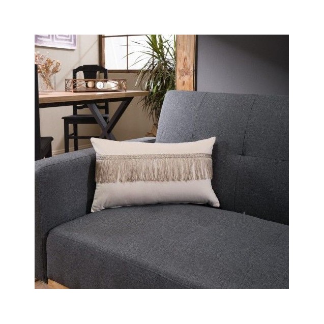 Μαξιλάρι Διακόσμησης Teoran Velvet 01 Με Κρόσι - 30x50cm με γέμιση Μαξιλάρι Διακόσμησης Teoran Velvet 01 Με Κρόσι - 30x50cm με γέμιση