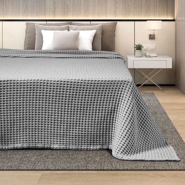 Κουβερτα Πικε Μονη 170Χ240 Adam Home Grey Κουβερτα Πικε Μονη 170Χ240 Adam Home Grey