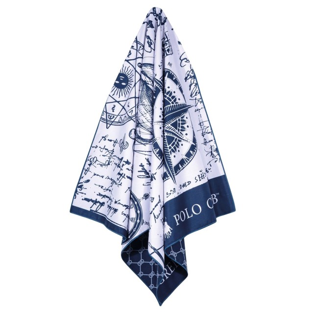 Πετσέτα Θαλάσσης Greenwich Polo Club 80x170 3909 Μπλε- Σπαγγί Πετσέτα Θαλάσσης Greenwich Polo Club 80x170 3909 Μπλε- Σπαγγί