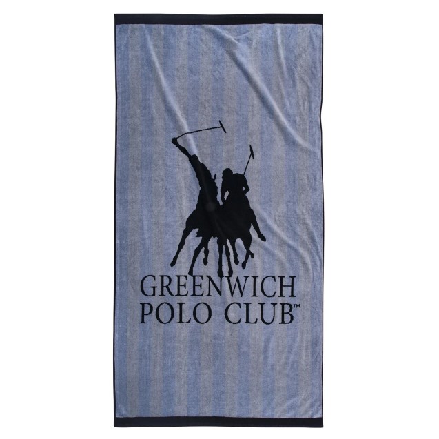 Πετσέτα Θαλάσσης Greenwich Polo Club 90x180 3856 Γκρι Πετσέτα Θαλάσσης Greenwich Polo Club 90x180 3856 Γκρι