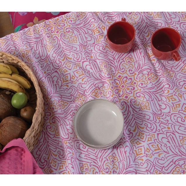 Τραπεζομάντηλο Nef-Nef Roman 140x140 Fuchsia Τραπεζομάντηλο Nef-Nef Roman 140x140 Fuchsia