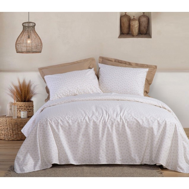 Σετ Σεντόνια Διπλά Nef-Nef Amaranda 200x270 Beige Σετ Σεντόνια Διπλά Nef-Nef Amaranda 200x270 Beige