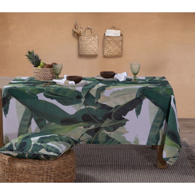 Τραπεζομάντηλο Nef-Nef Tropicana 140x140 Green Τραπεζομάντηλο Nef-Nef Tropicana 140x140 Green