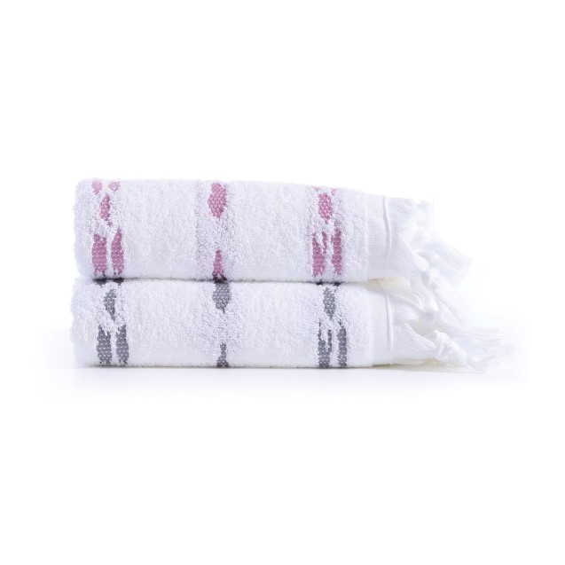 Πετσέτα Προσώπου Nef-Nef Garnet 50x90 White/Mauve Πετσέτα Προσώπου Nef-Nef Garnet 50x90 White/Mauve